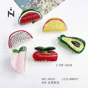 Pince à cheveux Fruit Claw Clip 9 cm pour femmes et filles - Product Image 3