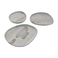 Plateau en marbre de forme ovale simple, plateau décoratif pour la maison, la salle de bain, la vanité, décoration moderne, plateau en marbre de luxe, parfum