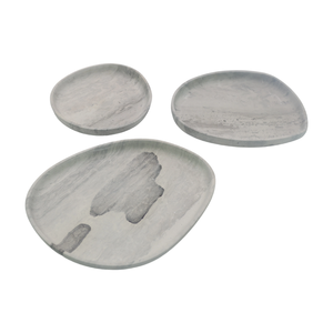 Plato Decorativo Ovalado de Mármol, Plato para Baño, Decoración Moderna para el Hogar, Bandeja de Mármol de Lujo para Perfumes - Product Image 1