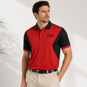 Camisetas Polo Personalizadas con Bloques de Color, Logotipo Bordado, Panel en Contraste, Transpirables, Uniformes de Equipo, Ropa de Trabajo - Product Image 5