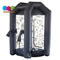 Cabine gonflable attrape-billets personnalisée pour la promotion d'événements