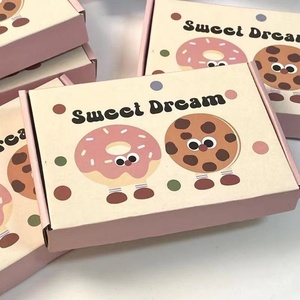 Custom Cute Cartoon Airplane <b>Box</b> Packaging for Donut Cake <b>Gifts</b> Handmade Paper <b>Box</b> - Product Image 3