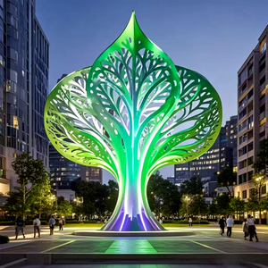 Современное искусство, большие деревья, скульптуры, листья, парк, живописный уличный водонепроницаемый ландшафтный свет, светодиодное модельное освещение, культурная дорожная лампа - Product Image 5