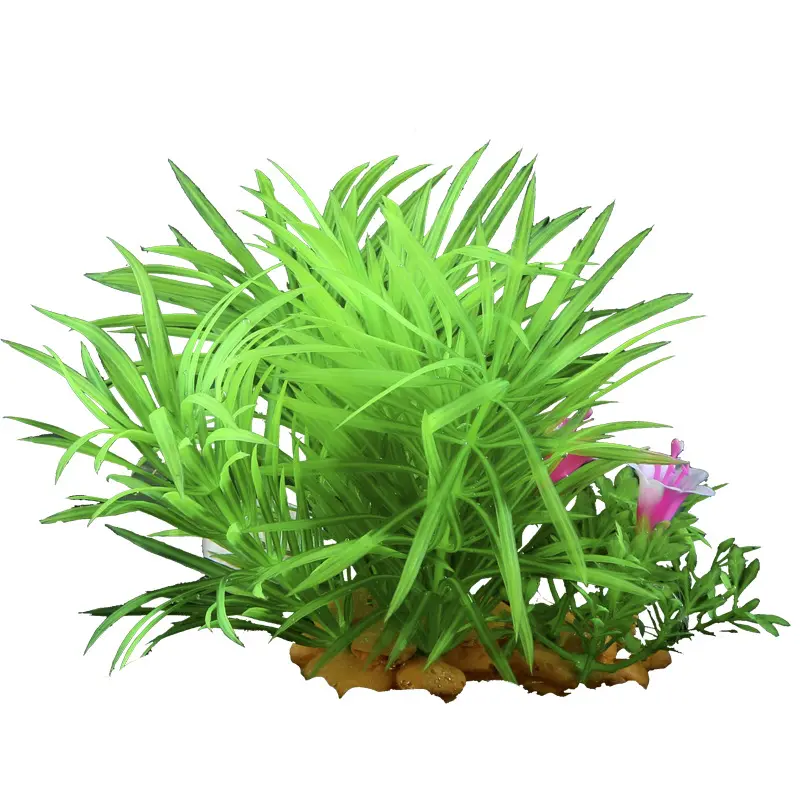 Toptan yapay sucul bitkiler küçük akvaryum bitkileri yapay balık tankı dekorasyon akvaryum simülasyon için kullanılan