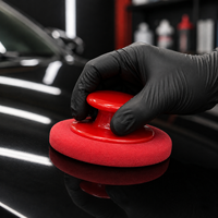Kit d'application de cire pour voiture avec tampon en mousse souple et flexible, adaptable aux surfaces courbes de la carrosserie pour le detailing automobile