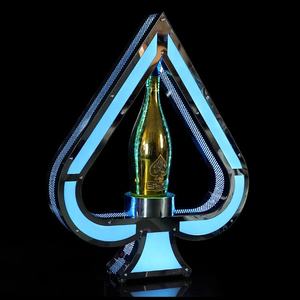 Presentador de botella en forma de corazón acrílico LED de servicio <span class=keywords><strong>VIP</strong></span> personalizado de alta calidad para DJ/discoteca/fiesta Bar noche San Valentín Navidad - Product Image 2