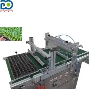 Máquina de siembra de vivero de verduras, máquina de bandeja de plántulas de flores, máquina de siembra, equipo de sembradora de enchufe