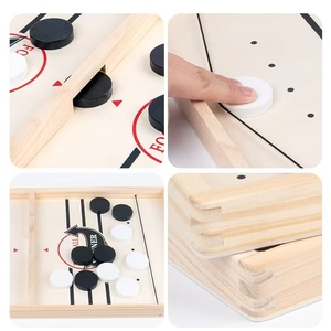 Jeu <span class=keywords><strong>de</strong></span> <span class=keywords><strong>société</strong></span> interactif éducatif <span class=keywords><strong>en</strong></span> bois : Catapulte <span class=keywords><strong>de</strong></span> combat double, puzzle parent-enfant, échecs rebondissants, écologique - Product Image 6