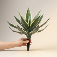 Agave artificielle réaliste aspect naturel, bonsaï décoratif d'intérieur, en PVC, 160 cm, résistant aux UV