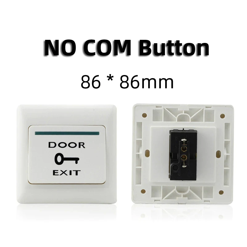 Door Exit Push Button Release Switch Opener NO COM NC LED light For Door Access Control System Entry Open Touch