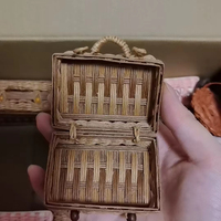 Maison de poupée, bagages faits à la main, mini panier, jouet éducatif DIY, décoration personnalisable