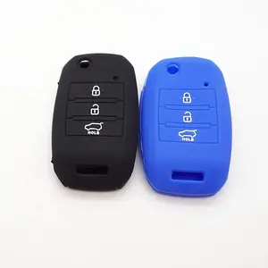 Силиконовый чехол для Kia Forte K3 с отверстиями, новый продукт, золотой поставщик, 3-кнопочный чехол для автомобильных ключей