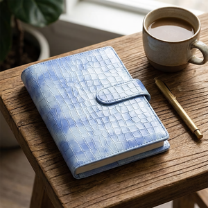 Carnet de notes vintage en cuir A5 avec reliure à 6 anneaux pour l'écriture, les voyages, les cadeaux, logo personnalisé, OEM/ODM, vente en gros - Product Image 4