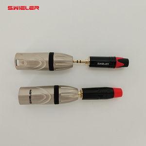 Niquelado 3,5mm macho a XLR macho <span class=keywords><strong>Cable</strong></span> de Audio Aux adaptador conectores convertidor Audio estéreo enchufe 3,5 a Xlr macho convertidor - Product Image 3