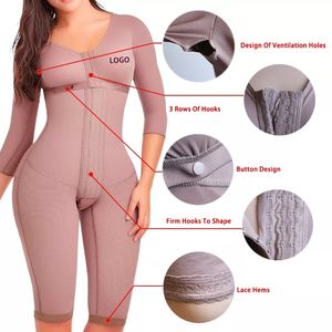 Tuta originale colombiana di alta qualità Post chirurgia Shapewear gamba lunga operazione chirurgica recupero corsetto <span class=keywords><strong>collant</strong></span> controllo pancia - Product Image 2