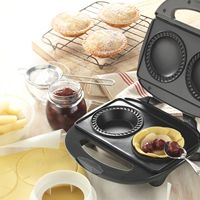 Automatischer elektrischer 4-Loch-Tiefenfüll-Pie-Maker mit Keramik-Aus stecher Mehrsprachig für den Hausgebrauch im Freien