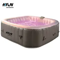 Portable Inflatable Hot Tub, Lazy Spa with Lights