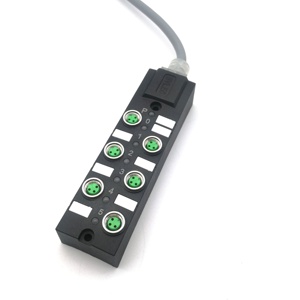 Conector de Caja de Distribución bibo SVLEC de un Solo Canal PNP/NPN de 6 Vías y 3 Polos con Entrada Digital IP67 y Cables PUR Precableados - Product Image 3