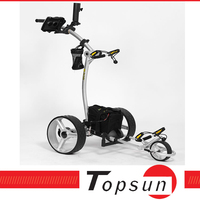 Le suiveur automatique de chariot de sac de golf apprécient la vie de golf
