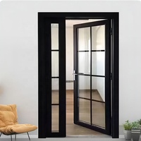 NUOXIN Floride Charnières résistant aux ouragans résistant aux chocs porte réglable en aluminium porte d'entrée extérieure double porte