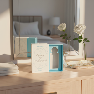 Mini-boîte d'emballage de parfum avec tiroir coulissant, gaufrage, pelliculage mat et doublure en éponge pour vernis à <span class=keywords><strong>ongles</strong></span>, huile et blush - Product Image 1