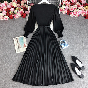 Diseño de Falda Larga Plisada para Mujer, Elegante, Estiliza la Figura, Ligera, para Primavera - Product Image 2