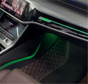 Kit d'éclairage d'ambiance intérieur complet 12V pour Audi A6 A7 C8 2019+ - Améliorez votre éclairage de tableau de bord, console centrale et garnitures de portes - Product Image 5