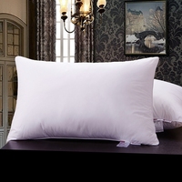 Oreiller de luxe pour hôtel, garnissage 100% coton, 200 fils/cm², taille standard universelle 48x74cm, hypoallergénique, durable, pour les chaînes hôtelières mondiales