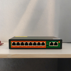 <span class=keywords><strong>Switch</strong></span> <span class=keywords><strong>Ethernet</strong></span> <span class=keywords><strong>POE</strong></span> Miniaturizzato 10/100M Non Gestito con 8 Porte <span class=keywords><strong>POE</strong></span> + 2 Uplink per Telecamere, TV, PC, Hikvision - Direttamente dalla Fabbrica - Product Image 1