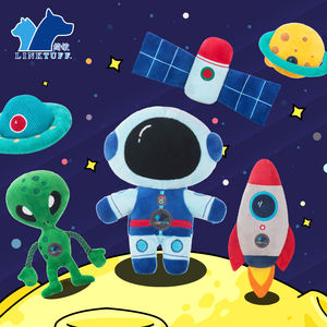 थोक इंटरैक्टिव रॉकेट कुत्ते खिलौना अनुकूलन योग्य bb प्लश पालतू दोस्तों के लिए स्क्वीक इको फ्रेंडली कार्टून के साथ - Product Image 2