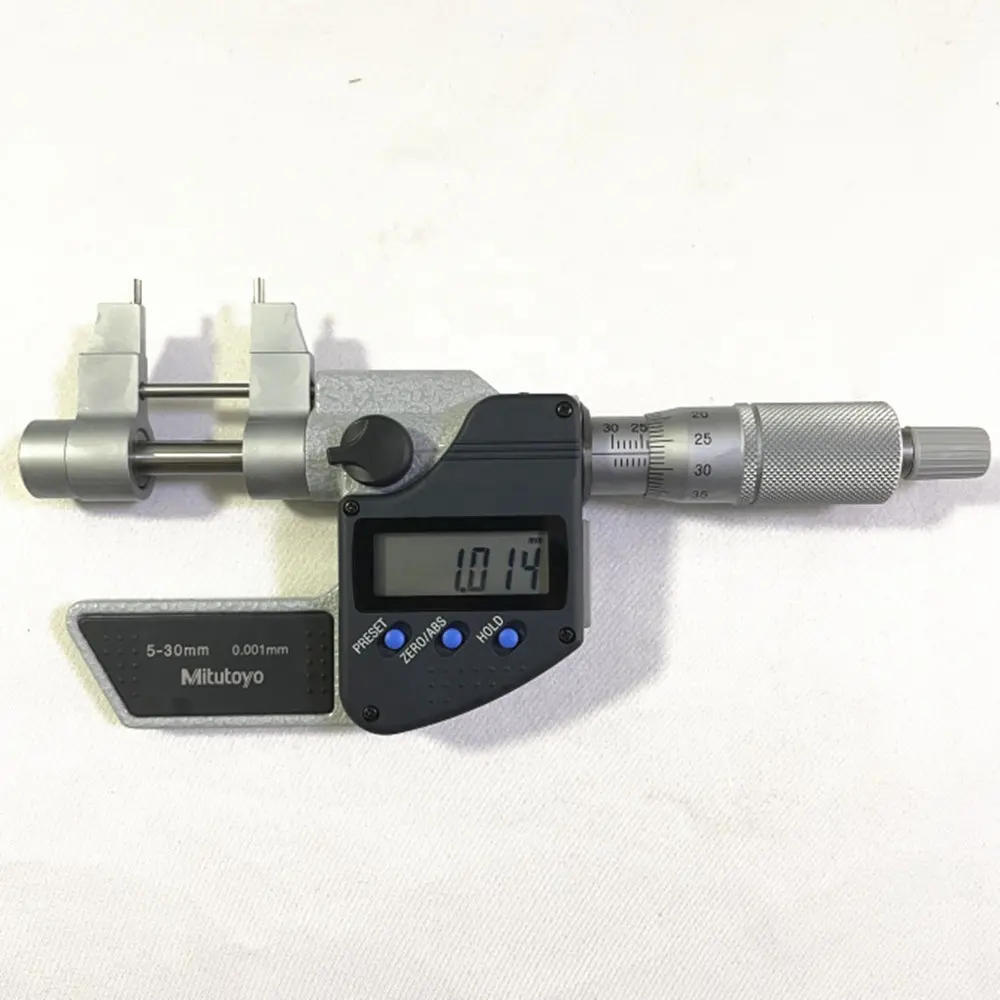 Mitutoyo-micrómetro interno con pin redondo, 345-250, 5-30mm, digital