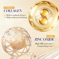 SADOER Collagen BB Cream SPF50+ PA+++ 40g, Concealer Pencerah Foundation untuk Menutupi Noda di Wajah, OEM Private Label MOQ Rendah