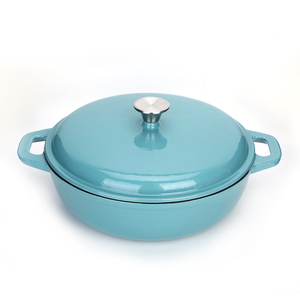 New Arrival Enamel <strong>Cast</strong> <strong>Iron</strong> Stock <strong>Pot</strong> with Lid - Product Image 5