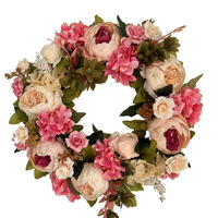 Guirlande artificielle en soie de pivoine, ornement suspendu, décoration de porte de mariage / arche florale et décoration de salon