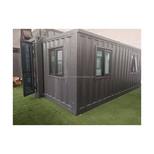 Suite de villégiature mobile contemporaine en conteneur extensible à double aile avec lit <span class=keywords><strong>king</strong></span>-size, salle de bain, revêtement de sol SPC et conception étanche - Product Image 1