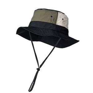 Chapeau de pêcheur à large bord à séchage rapide Boonie de haute qualité Chapeaux de sport personnalisés avec ficelle - Product Image 2