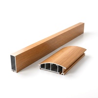 Profils en alliage d'aluminium sur mesure, profilé en aluminium courbé 6063, imitation grain de bois, profilés en aluminium pour plafond tendu