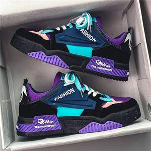 أحذية رجالي جديدة بتصميم يوفر تهوية للقدم أحذية رجالي عصرية تناسب جميع الملابس بنعل سميك أحذية رياضية للاستجمام - Product Image 4