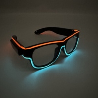 Gafas LED |   Luz LED de Doble Color Recargable por USB, Multicolor y Multifunción, Ultra Brillante, de Plástico, para San Valentín, Cumpleaños, Pascua