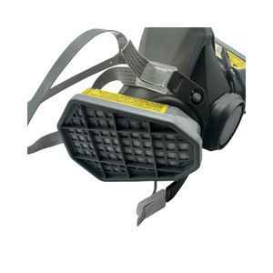 Masker Respirator Setengah Wajah Karet Anti Debu dengan Filter Ganda, Cat Semprot yang Dapat Disesuaikan, Perlindungan Khusus - Product Image 6