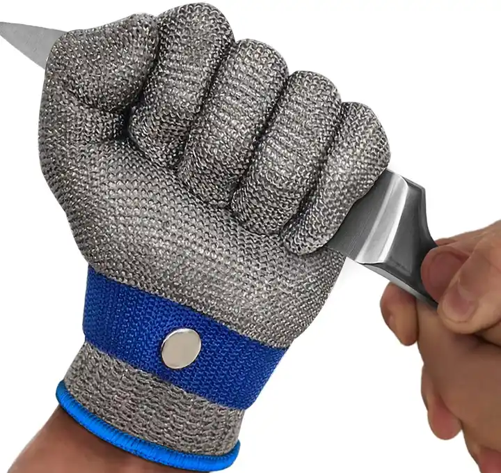 Cut Resistant Glove Level 9 Cutting Stainless Steel Wire Mesh Glove L Hk