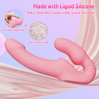 Drei-Motoren-Sexspielzeug für Schwule/Lesben, Flüssigsilikon-Dildo-Vibrator, tragbarer Slip-Vibrator, Klitoris-Stimulator, Höhepunkt-Analmassagegerät