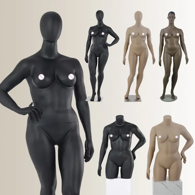 Wholesale half body plus size mannequin female underwear bra display