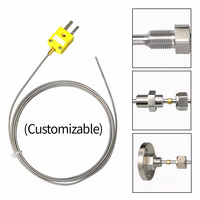 Sonde de température à thermocouple de type K haute précision, résolution 0,05°C, boîtier en bakélite, sonde en acier inoxydable, indice de protection IP65, série