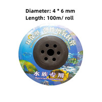 Vente en gros de tuyau d'air en PVC de qualité 4*6mm 100m tuyau d'air en silicone pour aquarium tuyau en pierre à bulles en plastique pour accessoires d'aquarium