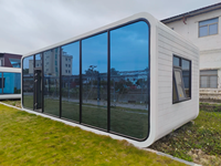 Maison préfabriquée écologique Apple Cabin avec cuisine, chambre et bureau - Pod mobile de luxe pour le tourisme et les villages de vacances