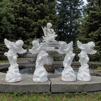Célèbre déesse lumière ange Statue extérieur jardin famille cour décoration résine Sculpture Art fibre de verre Eros Sculpture