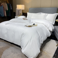 Les textiles d'hôtel sont luxueux et doux, un ensemble de literie 4 pièces adapté à l'utilisation hôtelière