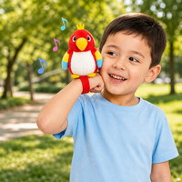 Jouet en peluche perroquet parlant, répète votre voix, enregistrement vocal, chante, parle, oiseau en peluche doux pour enfants, cadeau pour enfants