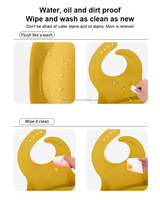 Bavoirs pour bébé en Silicone sans Bpa, vente en gros, bavoir imperméable personnalisable, réglable, facile à nettoyer, bavoir en Silicone écologique pour bébé
